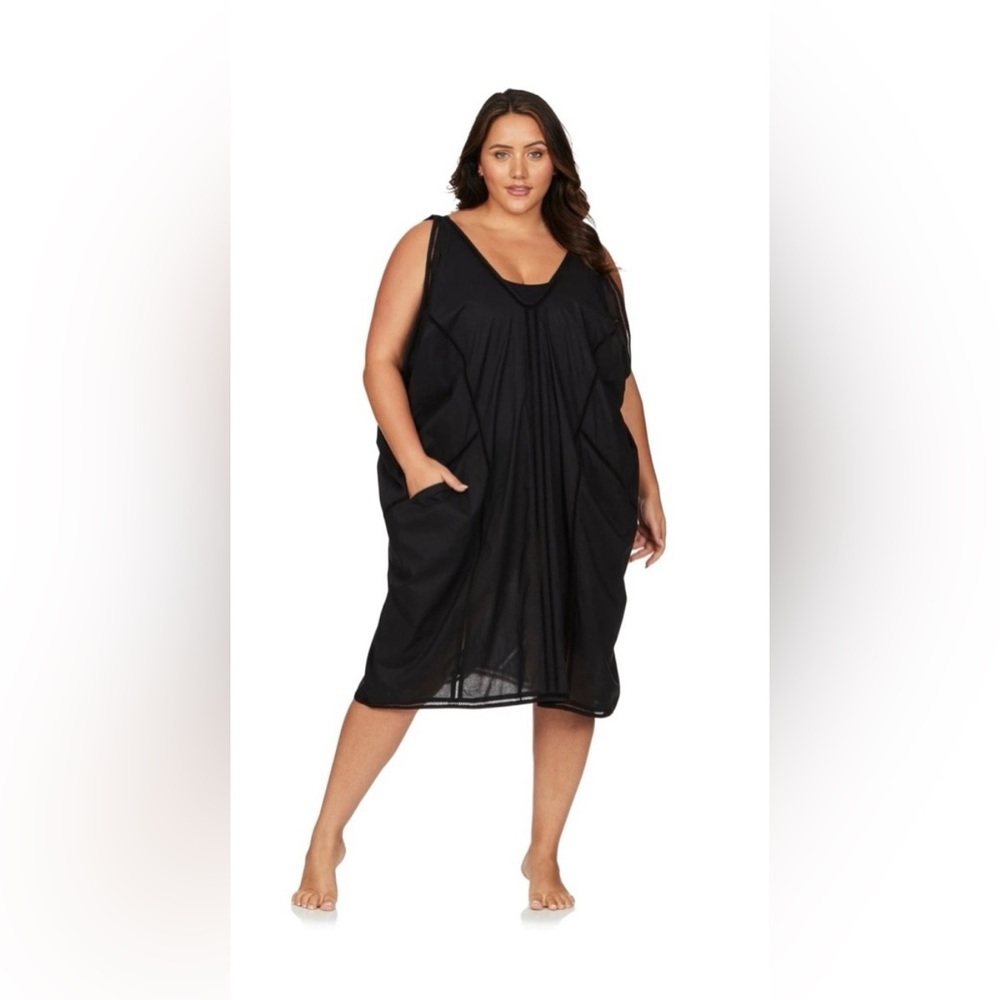 ArteSands Black Wagner Beach Dress /Bathing Suit Cover-up
SIZE 20-22   *NWT*